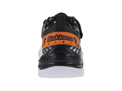 Tenis Makena Negro Naranja para Niño