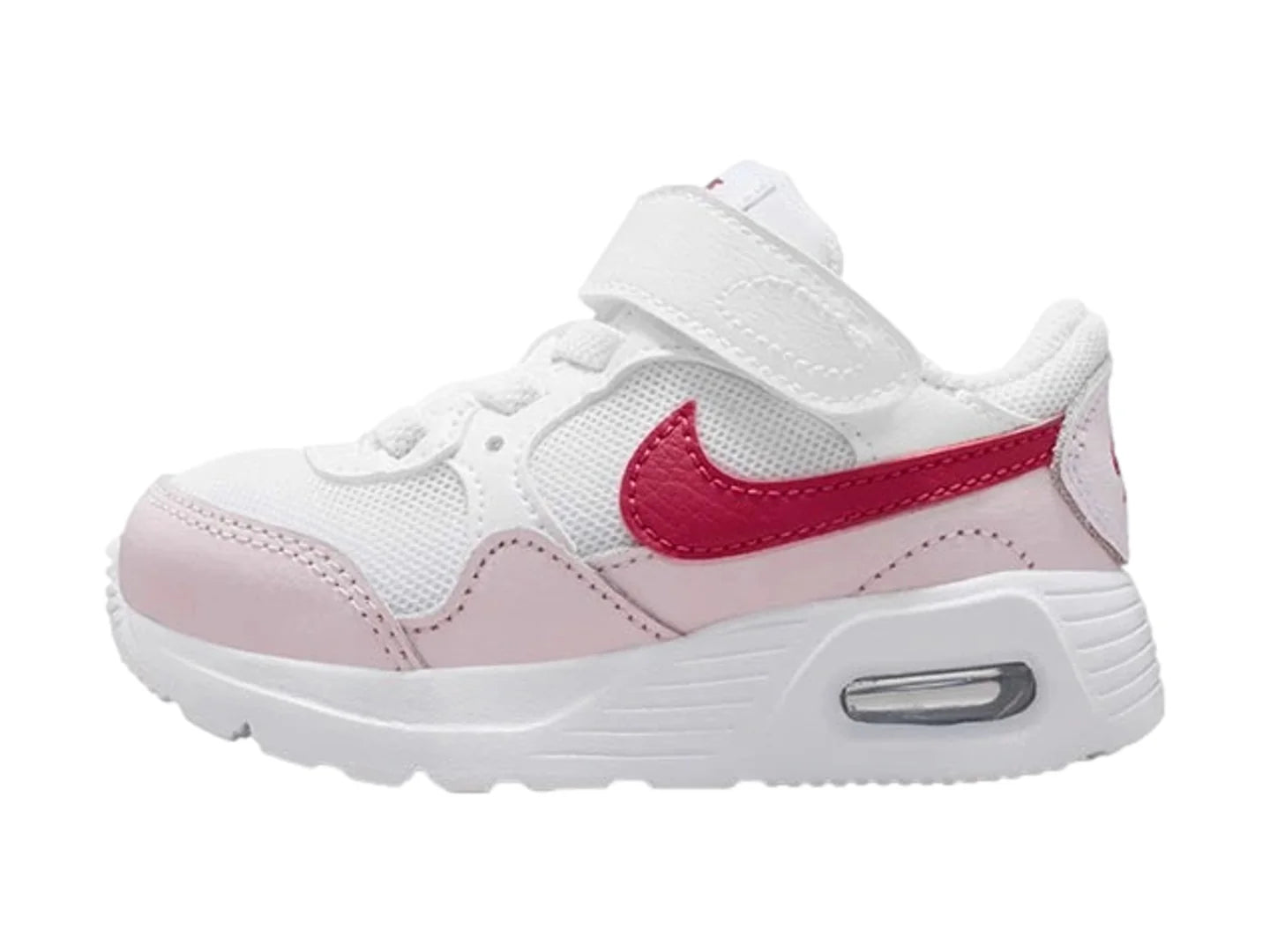 Tenis Nike Air Max SC Blanco y Rosa para Niña