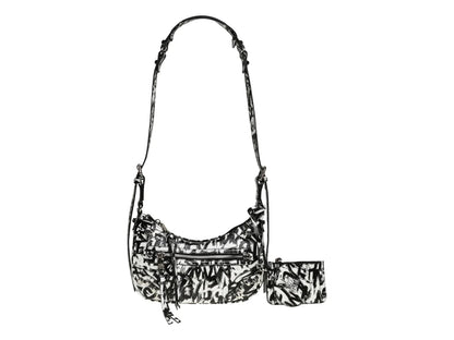 Bolso Hobo Steve Madden Blanco y Negro para Mujer