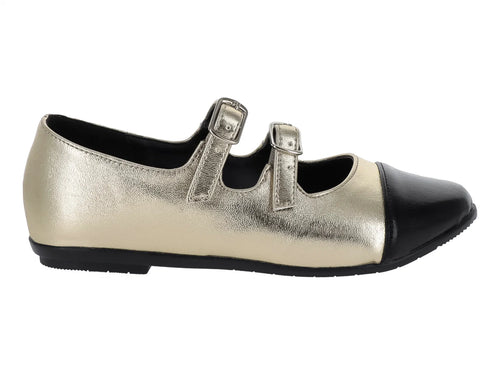 Zapatos Planos Gabriela Oro para Niña