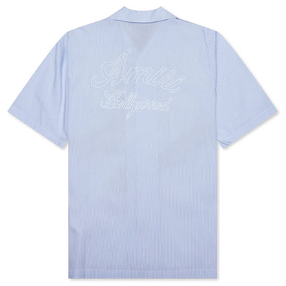 Starburst Poplin Camp Shirt Ashley Blue