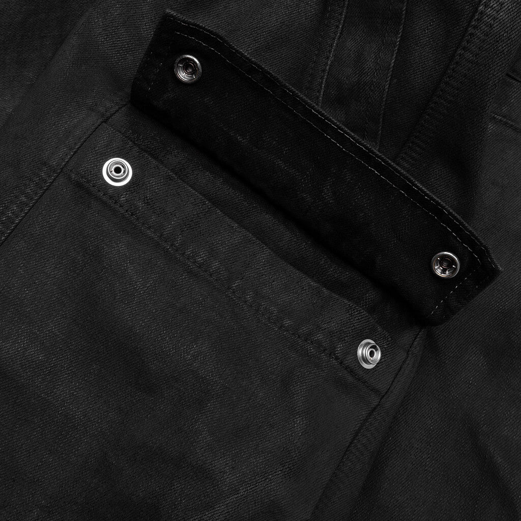 Cargobela Denim Shorts Black Wax