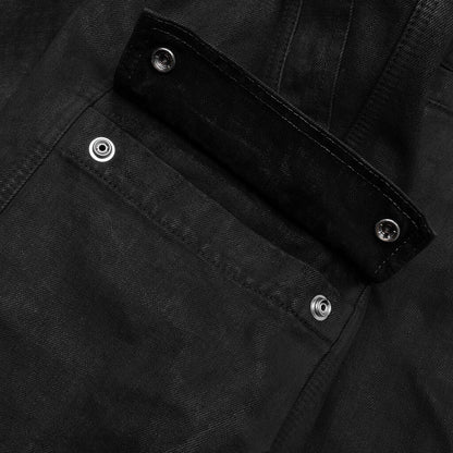 Cargobela Denim Shorts Black Wax
