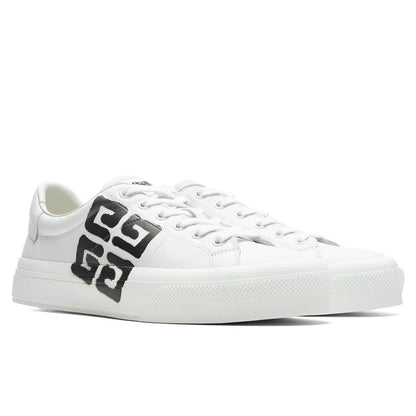 City Court Lace Up Sneaker White Black