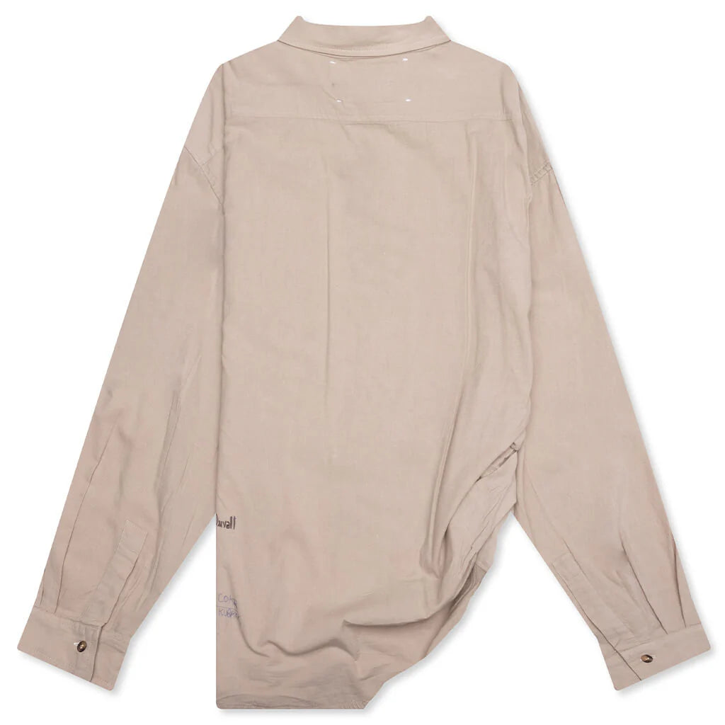 Eternal Youth Oversized Dress Shirt Grey