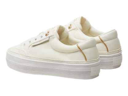 Tenis Tommy Hilfiger Essential Vulc Ecru para Mujer