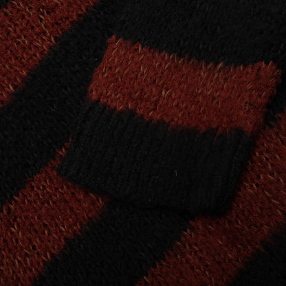 Striped Sweater Black Brown