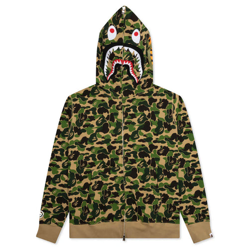 Abc Camo Shark Full Zip Hoodie Green
