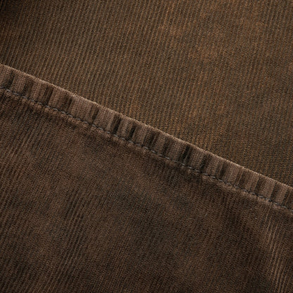 Stonewash Corduroy Trousers Olive Green