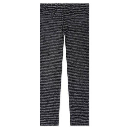 Skinny Fit Trousers w All Over Dark Grey