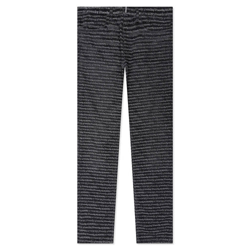 Skinny Fit Trousers w All Over Dark Grey