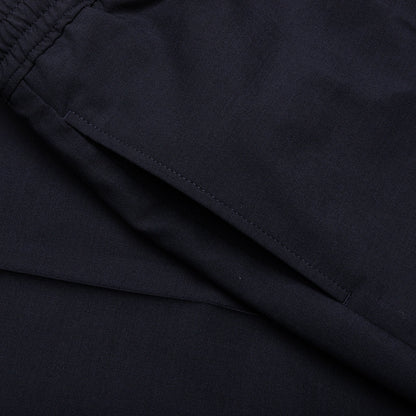 Slim Fit Formal Wool and Mohair Pants Night Blue