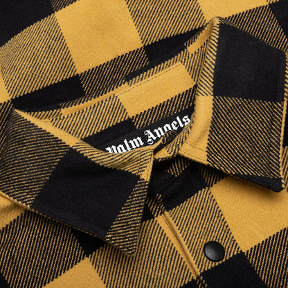 Classic Logo Overshirt Gold White