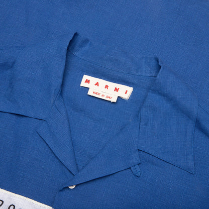 Poplin Bowling Shirt Mazarine Blue