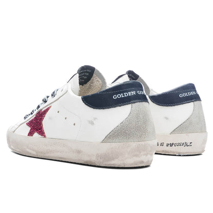 Womens Super Star Sneaker White Fucsia Blue