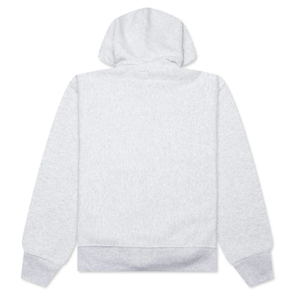 Established Printed Zip Hoodie Ash Heather