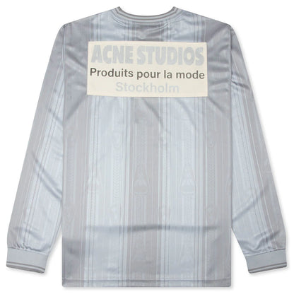 Logo Sports Jersey Top Grey