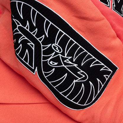 Shark Full Zip Hoodie Korea Orange