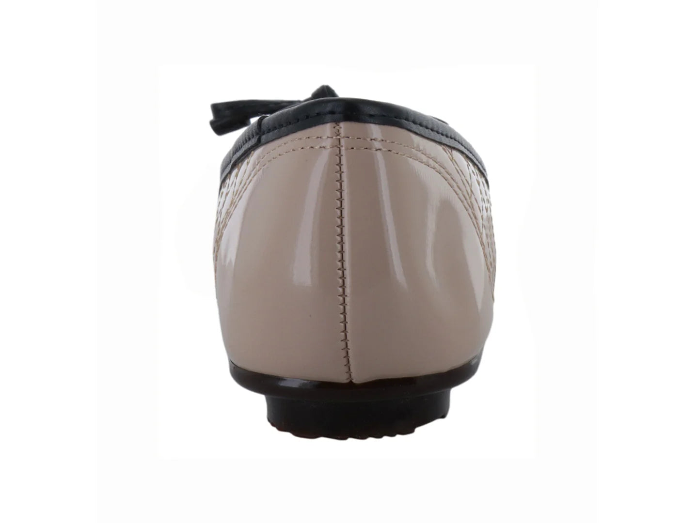 Zapatos Ballerina Moleca Bicolor Beige y Negro para Mujer