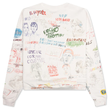 Good Times Are Over 20 Crewneck Vintage White