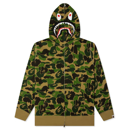 ABC Camo 2nd Shark Full Zip Hoodie Green