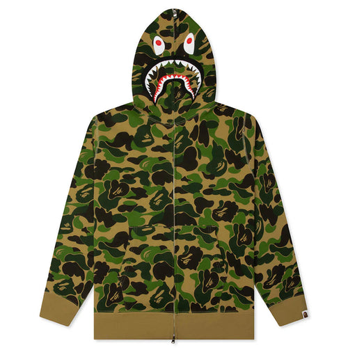 ABC Camo 2nd Shark Full Zip Hoodie Green