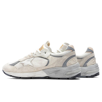 Running Dad Net Sneakers White Silver