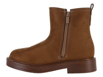 Botines VAVITO de Gamuza Color Camel para Niña