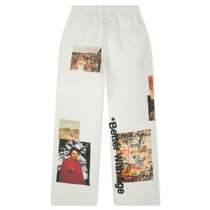 Ricky Waffle Sweatpant White