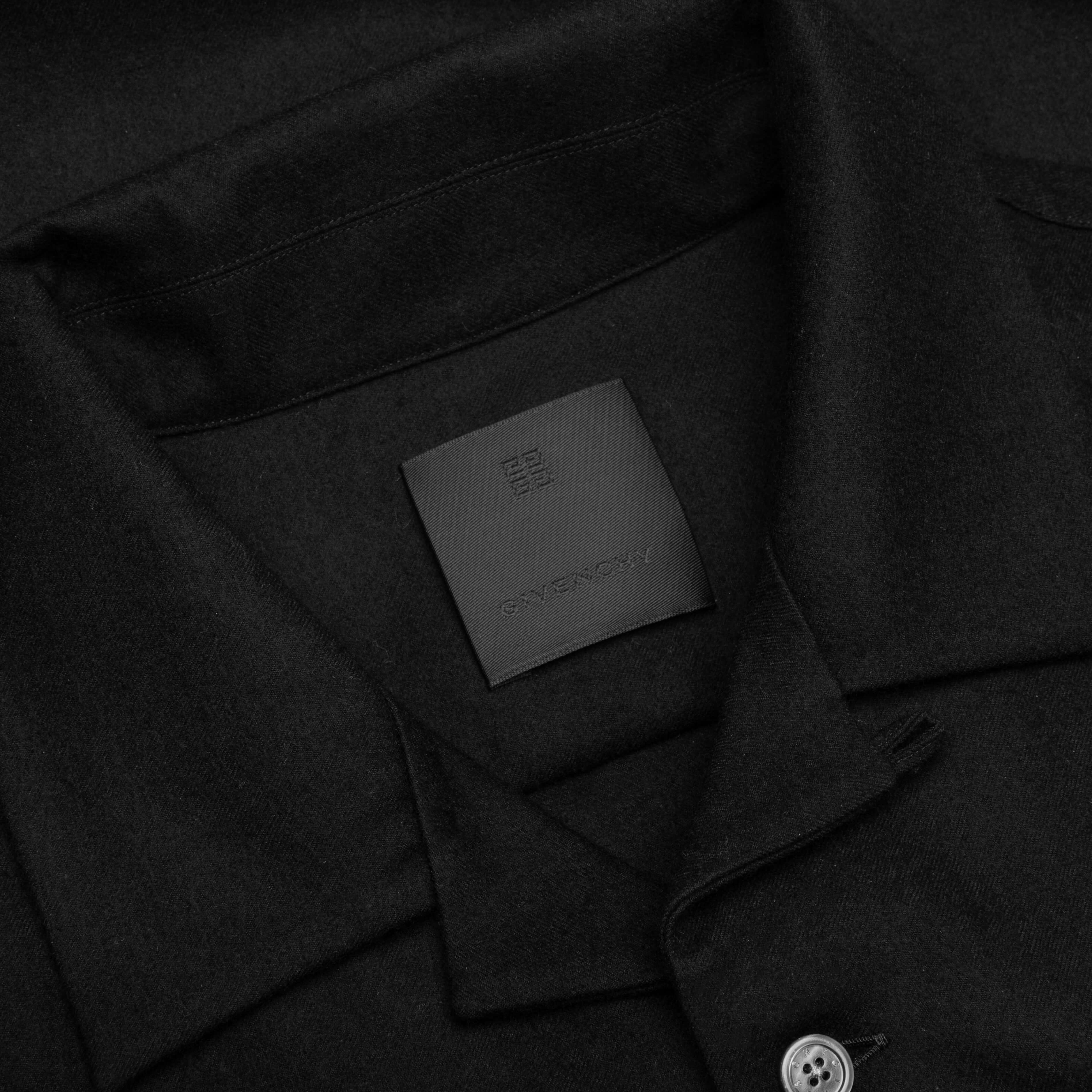 Long Sleeve Overshirt Black