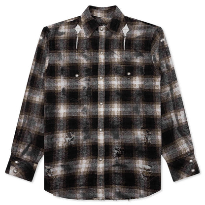 Angels Damaged Shirt Brown