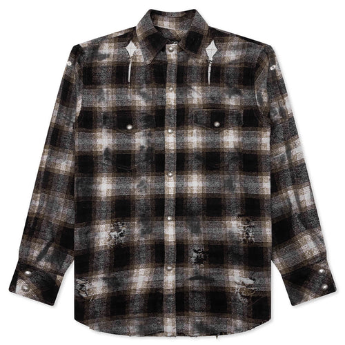 Angels Damaged Shirt Brown