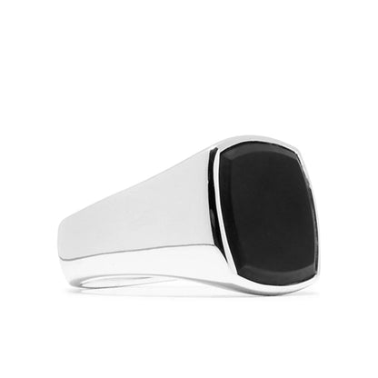 Cushion Black Onyx 925 Sterling Silver