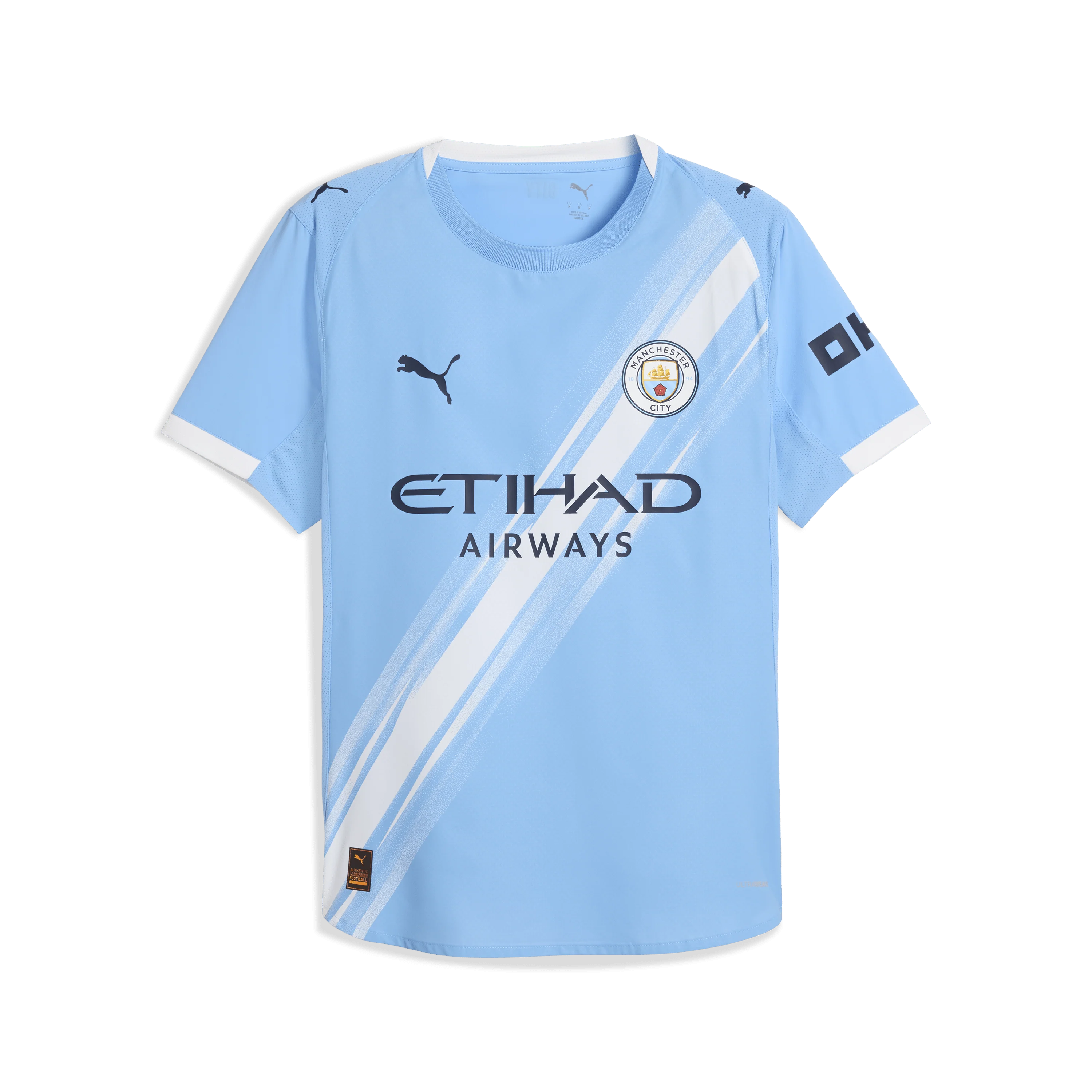 PUMA Manchester City Home Mens Soccer Jersey 25 26 Light Blue White