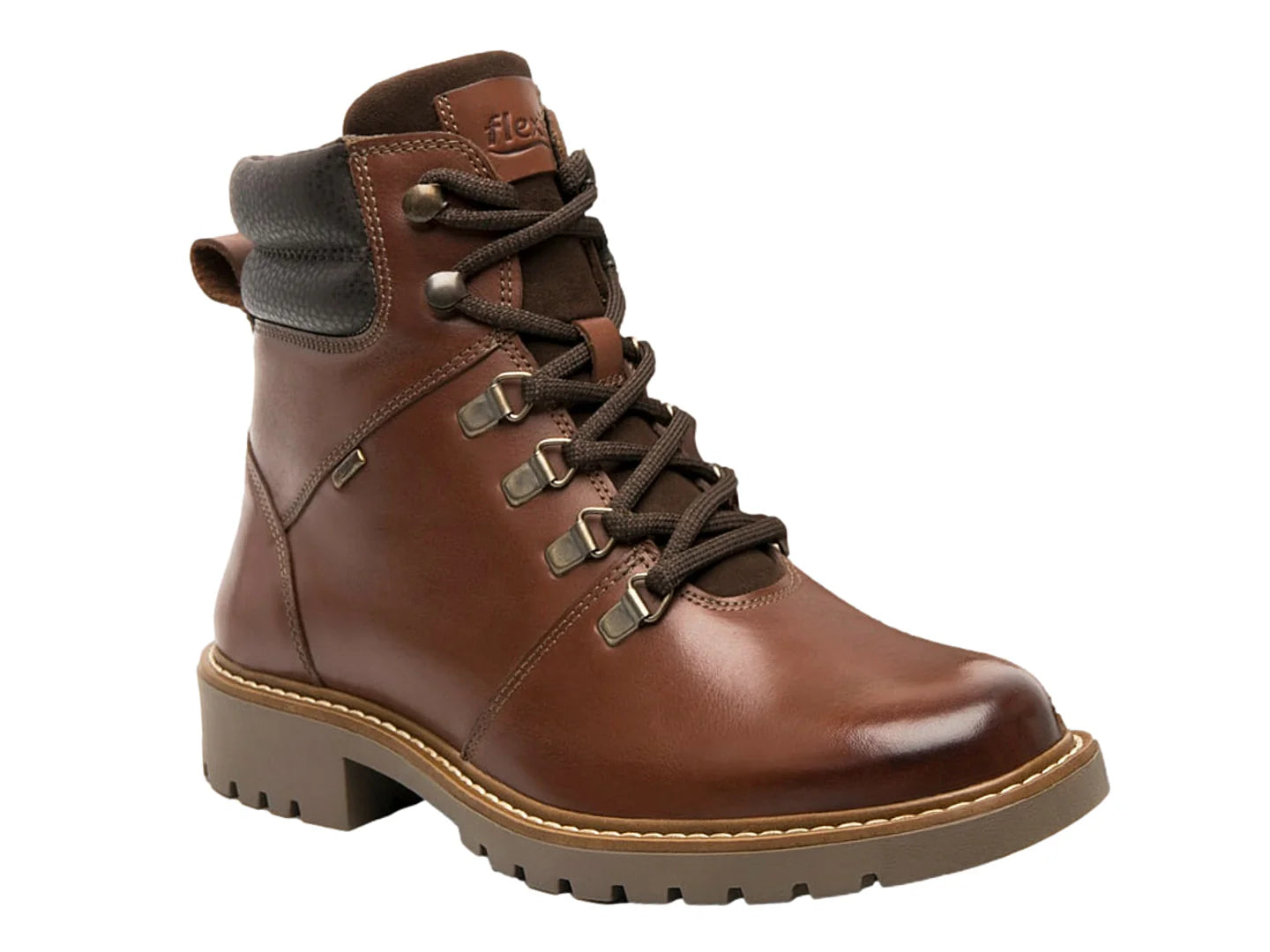 Botas Militares Flexi Color Cognac para Mujer