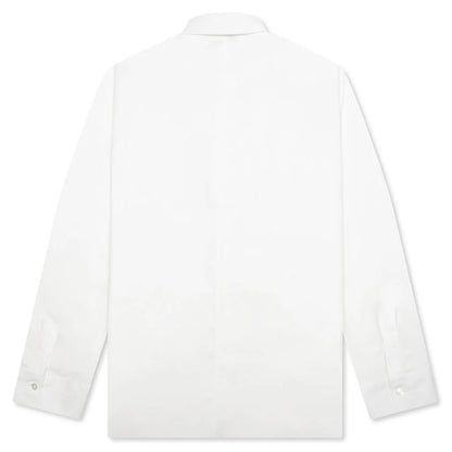 Couture Seam Cocoon Shirt White