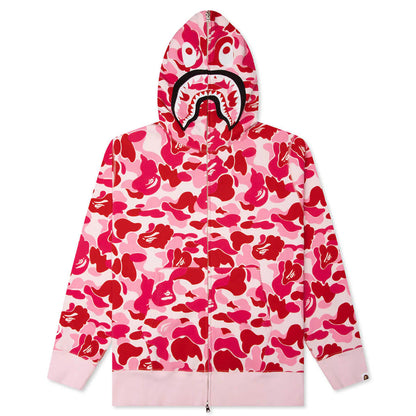ABC Camo 2nd Shark Full Zip Hoodie Pink