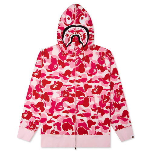 ABC Camo 2nd Shark Full Zip Hoodie Pink