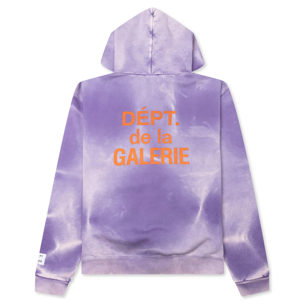 French Zip Hoodie Purple