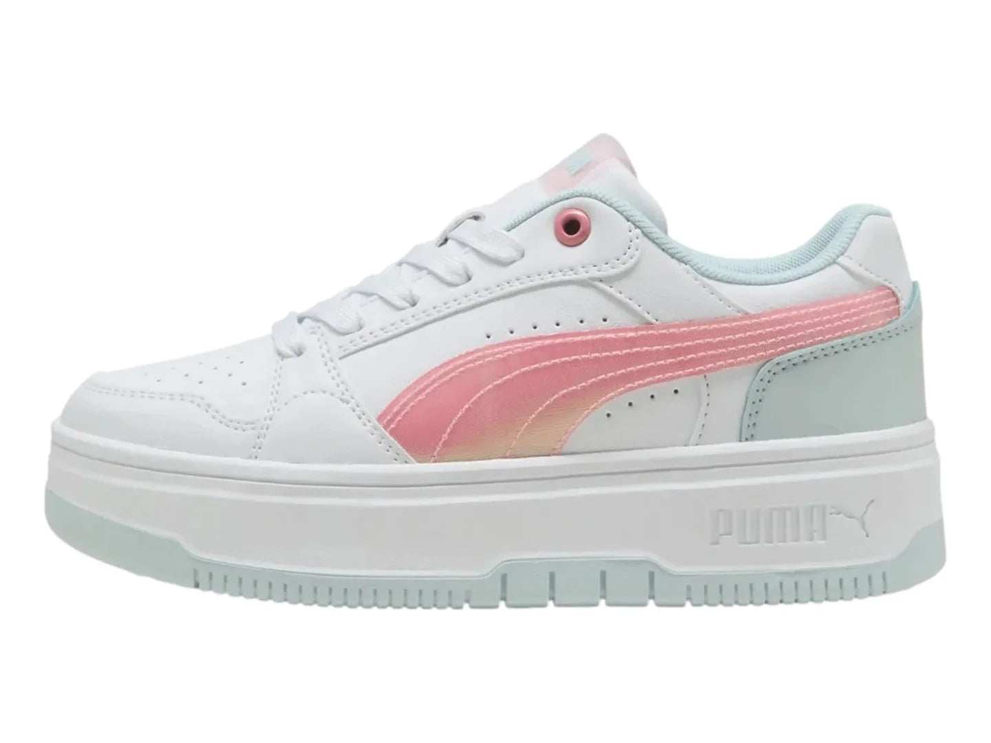 Tenis Puma Rebound Femme Space Belle Blanco y Rosa para Niña