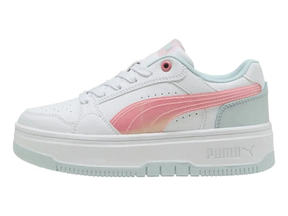 Tenis Puma Rebound Femme Space Belle Blanco y Rosa para Niña