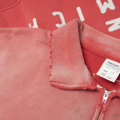 Saint S S Half Zip Sweat Polo Red