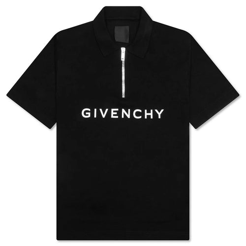 Classic Fit Polo w Branding Black