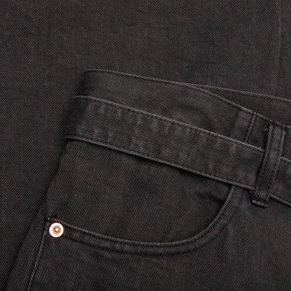 Belted Jeans Gray