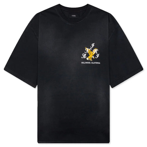 Amiri Eagle Oversized Tee Black