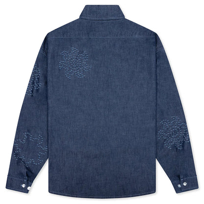 Chambray Oversized Shirt Orion Blue