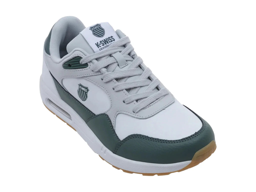 Tenis K Swiss Maxwell Blanco Gris y Verde para Hombre