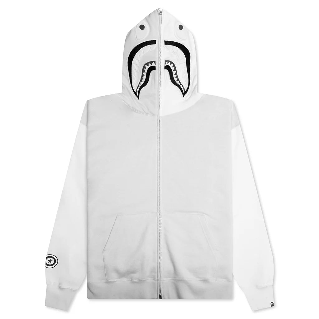 Shark Full Zip Hoodie 1 Gray