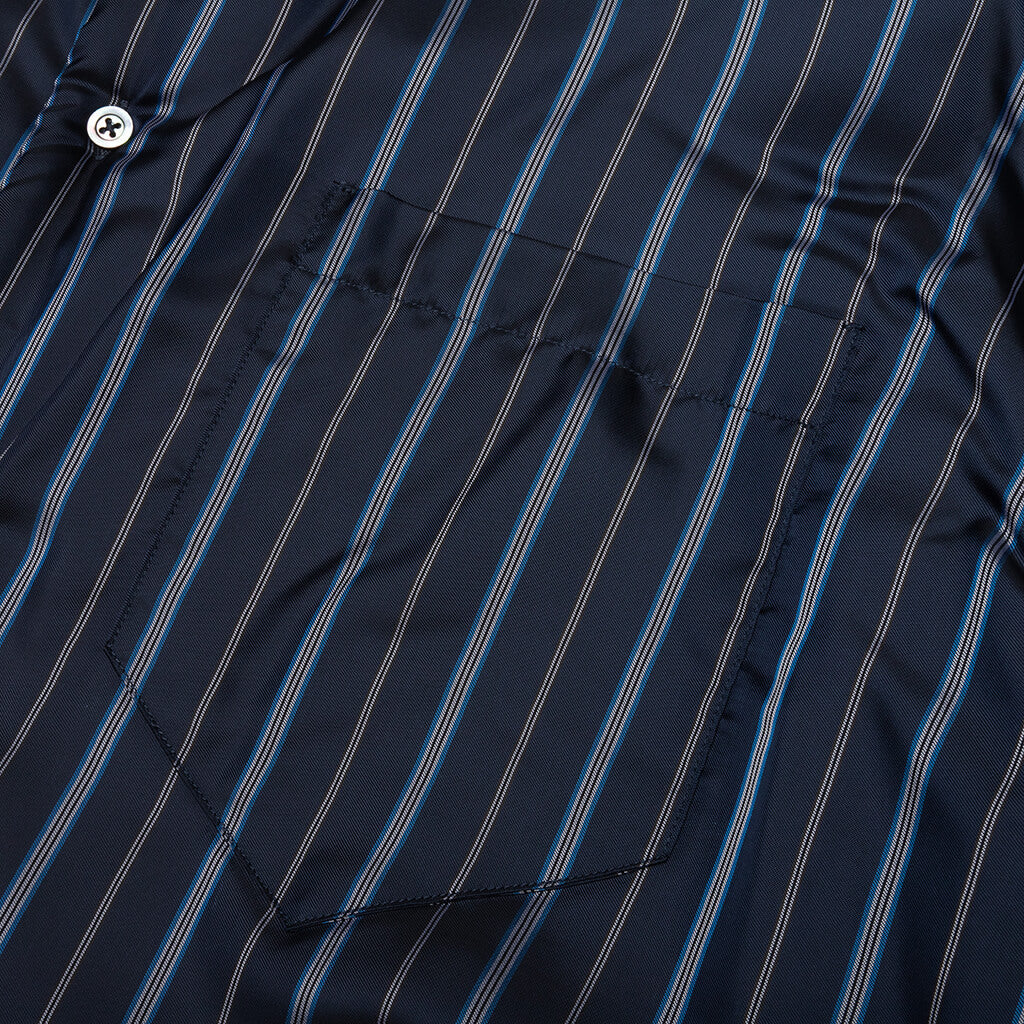 Padded Shirt Navy Stripe