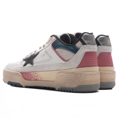 Womens Forty2 White Ottanio Black Mineral Red